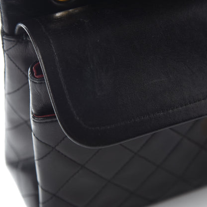Chanel Lambskin Quilted Medium Double Flap Black 10 of 11