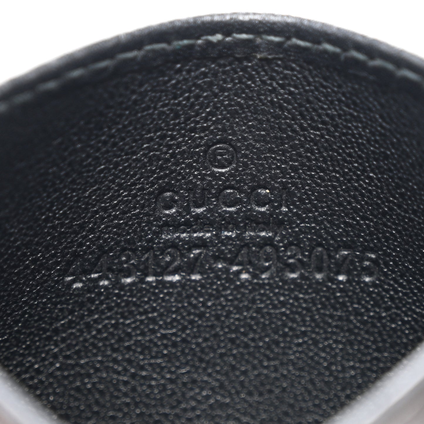 Calfskin Matelasse GG Marmont Card Holder Black