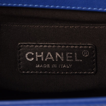 Chanel Patent Calfskin Medium Plexiglass Boy Flap Blue 6 of 11