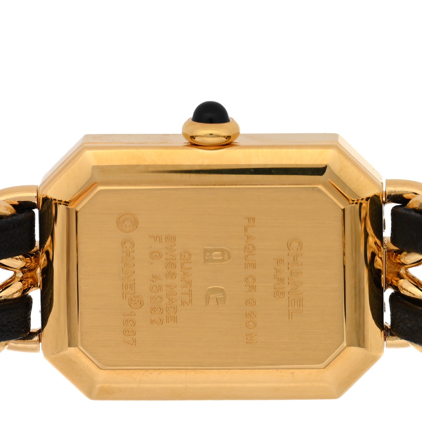 Stainless Steel Lambskin 20mm Chain Premiere Quartz Watch Gold L