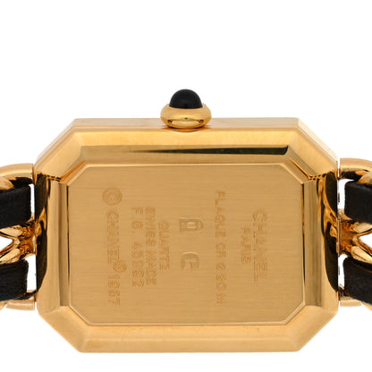 Chanel Stainless Steel Lambskin 20mm Chain Premiere Quartz Watch Gold L 4 of 4