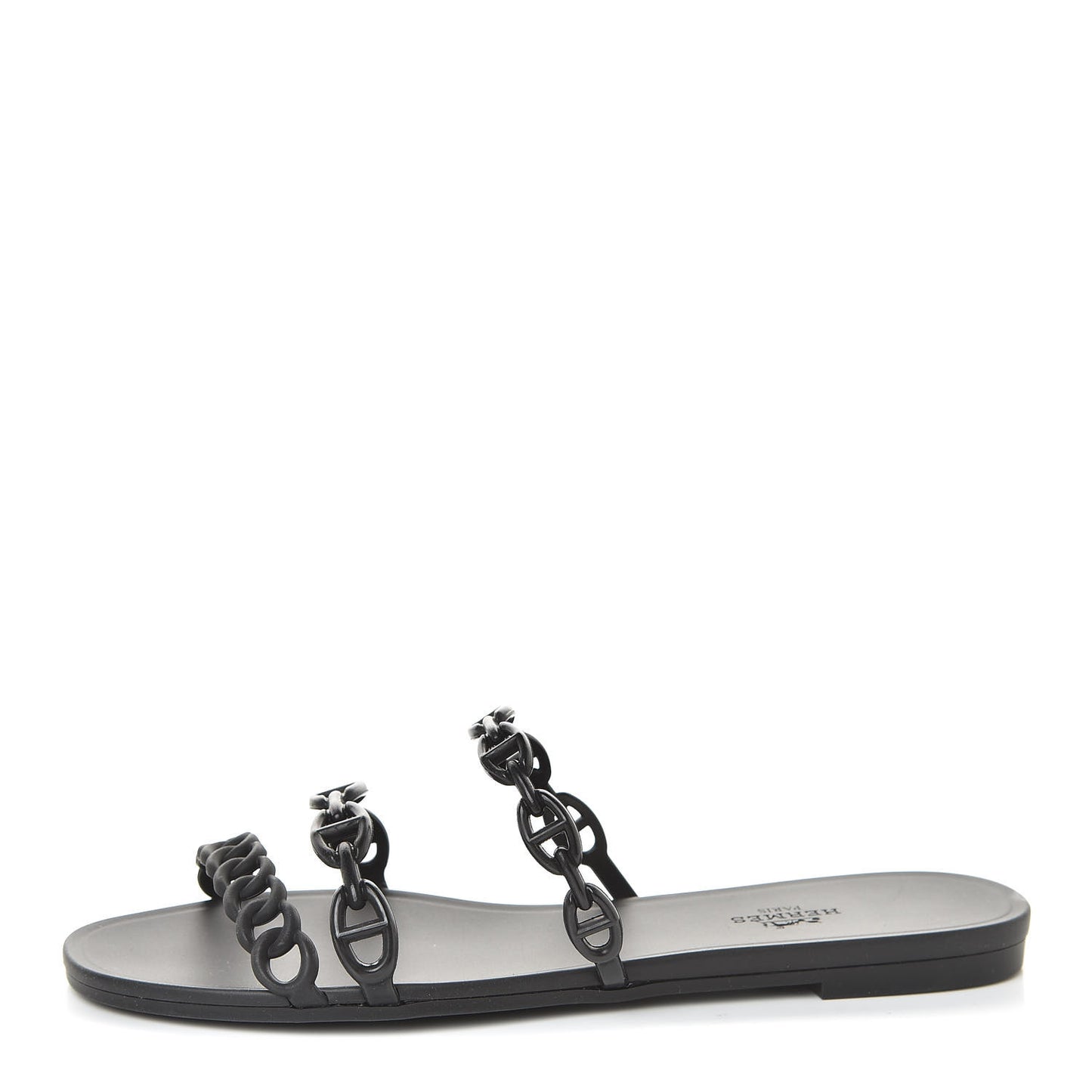 Rubber Chaine d'Ancre Rivage Sandals 39 Black