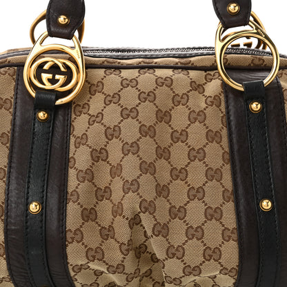 Gucci Monogram Medium Interlocking Icon Tote Dark Brown 8 of 10