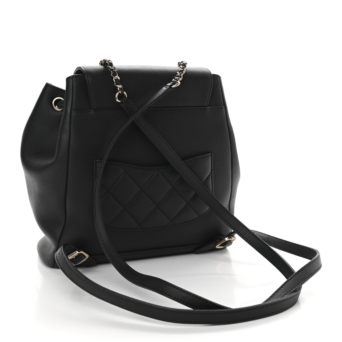 Caviar Quilted Business Affinity Backpack Black