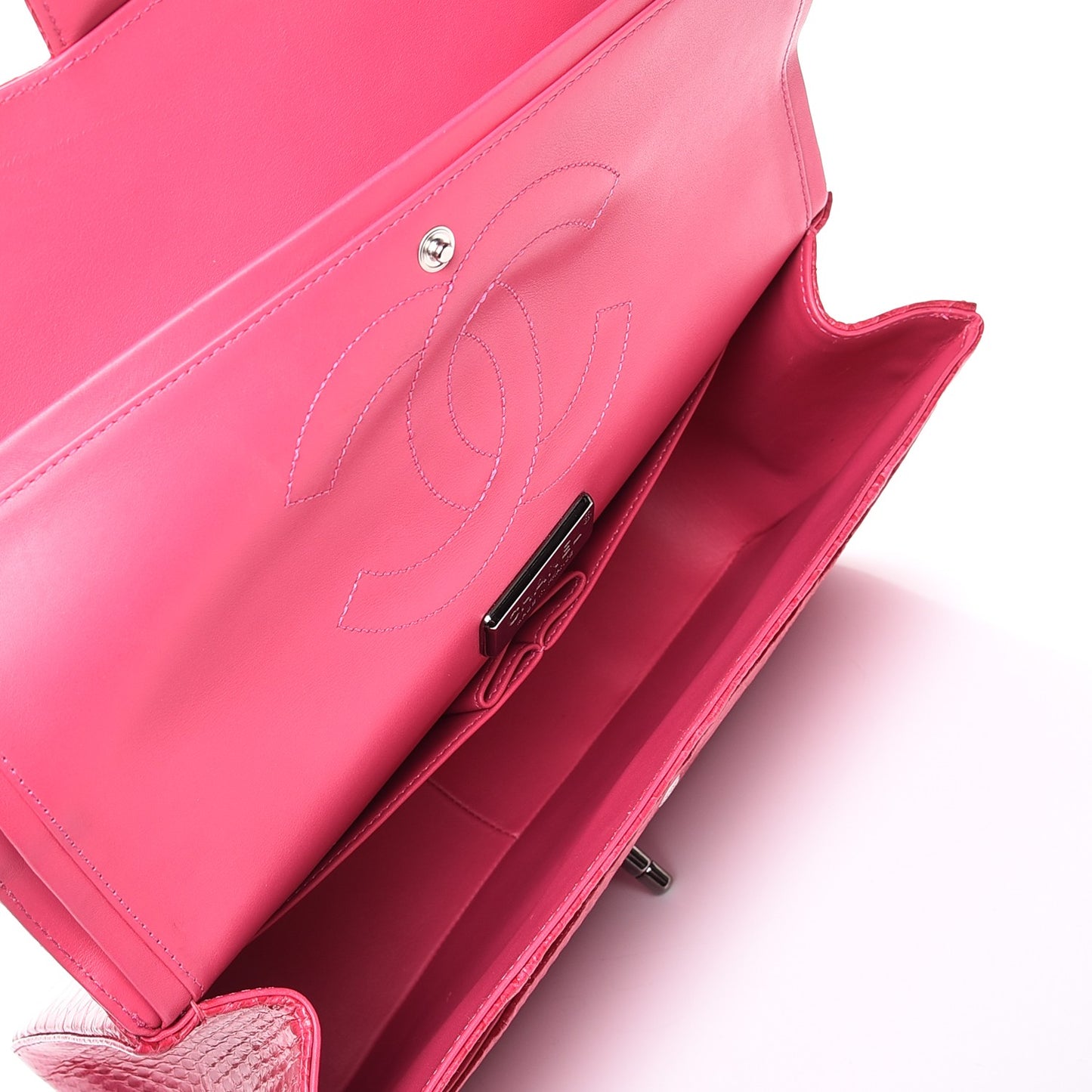 Python Jumbo Double Flap Dark Pink