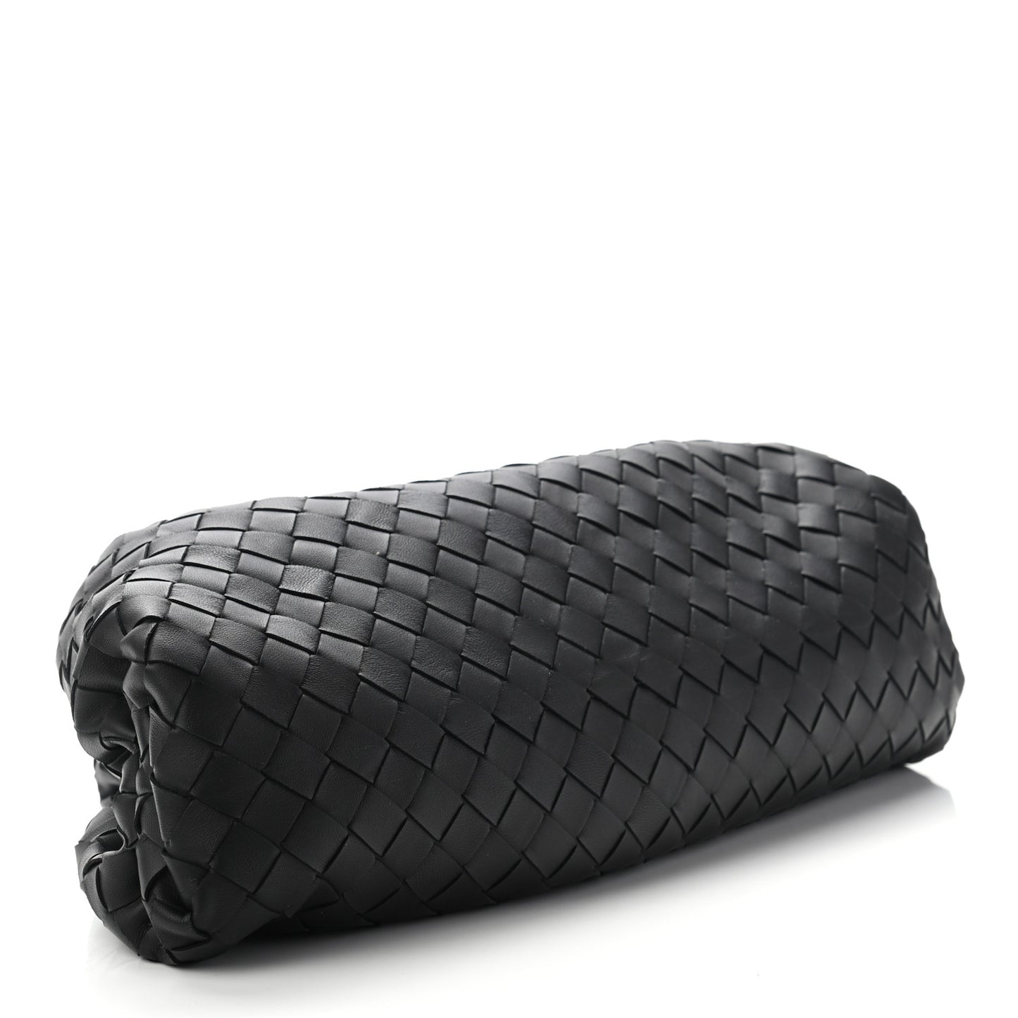Nappa Maxi Intreccio The Pouch Oversized Clutch Black