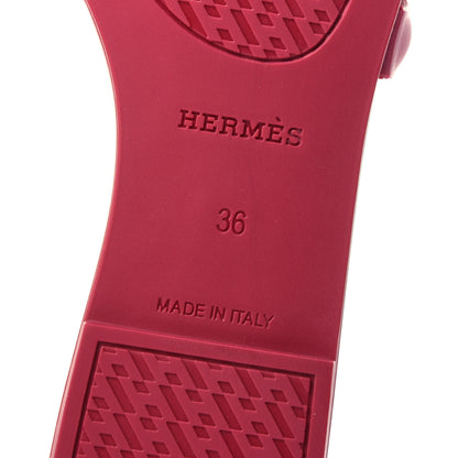 Hermes Rubber Aloha Sandals 36 Rose Baie 8 of 11