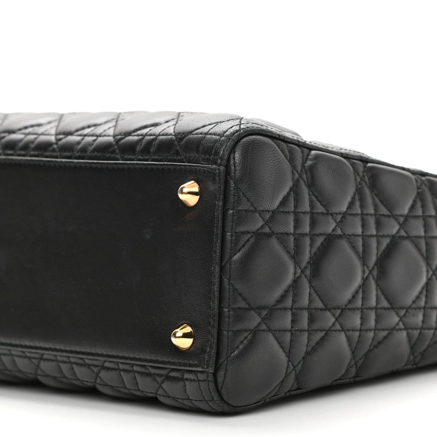 Lambskin Cannage Large Lady Dior Black