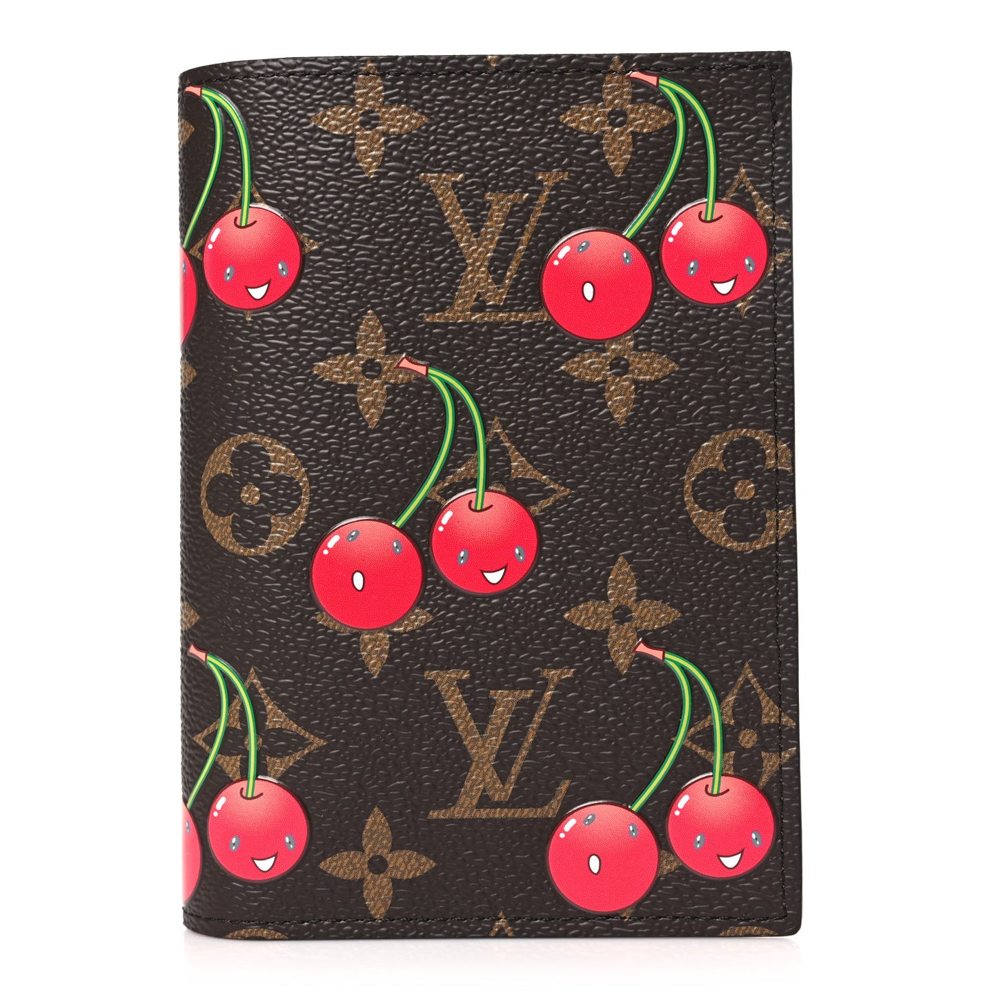 LV X TM Monogram Cerises Passport Cover