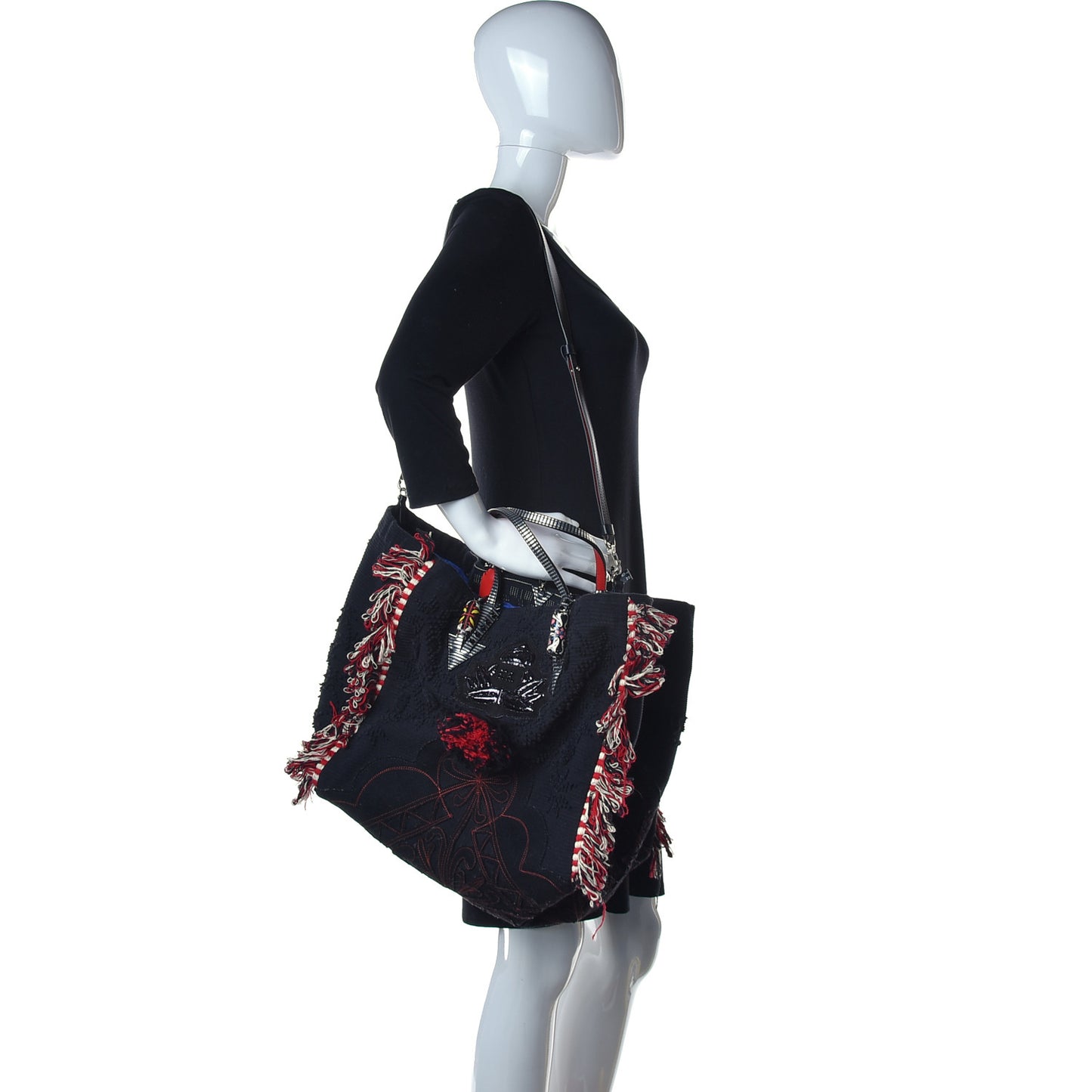 Cotton Embroidered Portugaba Black