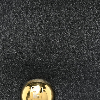 Fendi Vitello Morgan Fabric Jacquard Pequin Medium Peekaboo Iconic Satchel Black Tobacco 22 of 27
