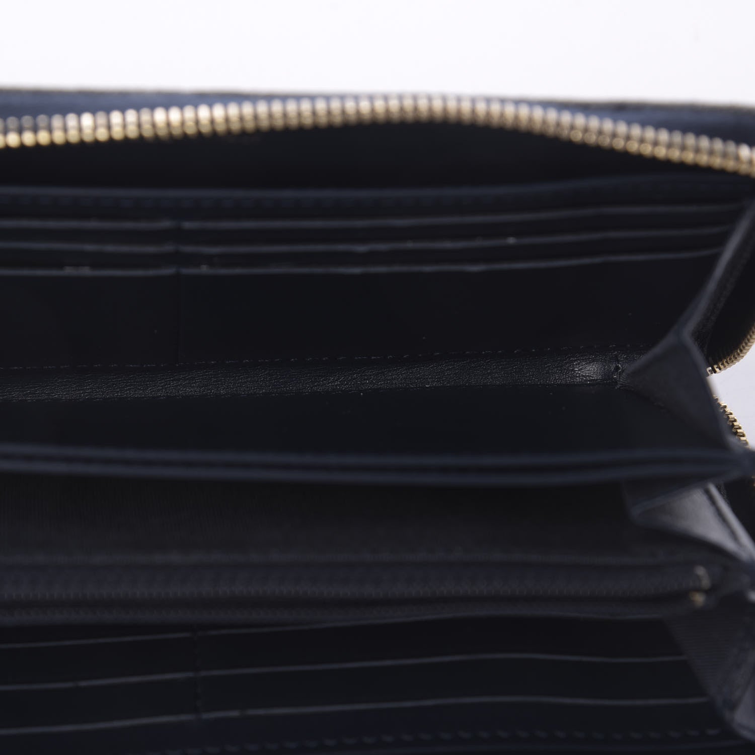 Chanel Denim Quilted Large Gusset Lucky Charms 2.55 Reissue Zip Around Wallet Bleu Fonce 4 of 10
