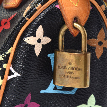 Louis Vuitton Monogram Multicolor Mini Sac HL Speedy Black 8 of 9