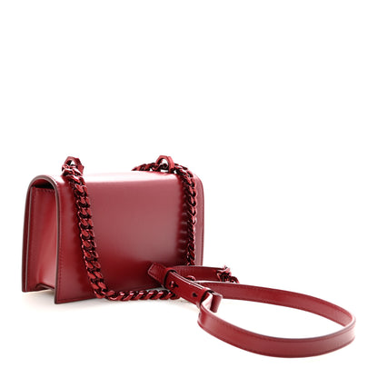 Alexander McQueen Calfskin Mini Jeweled Knuckle Satchel Red 3 of 9