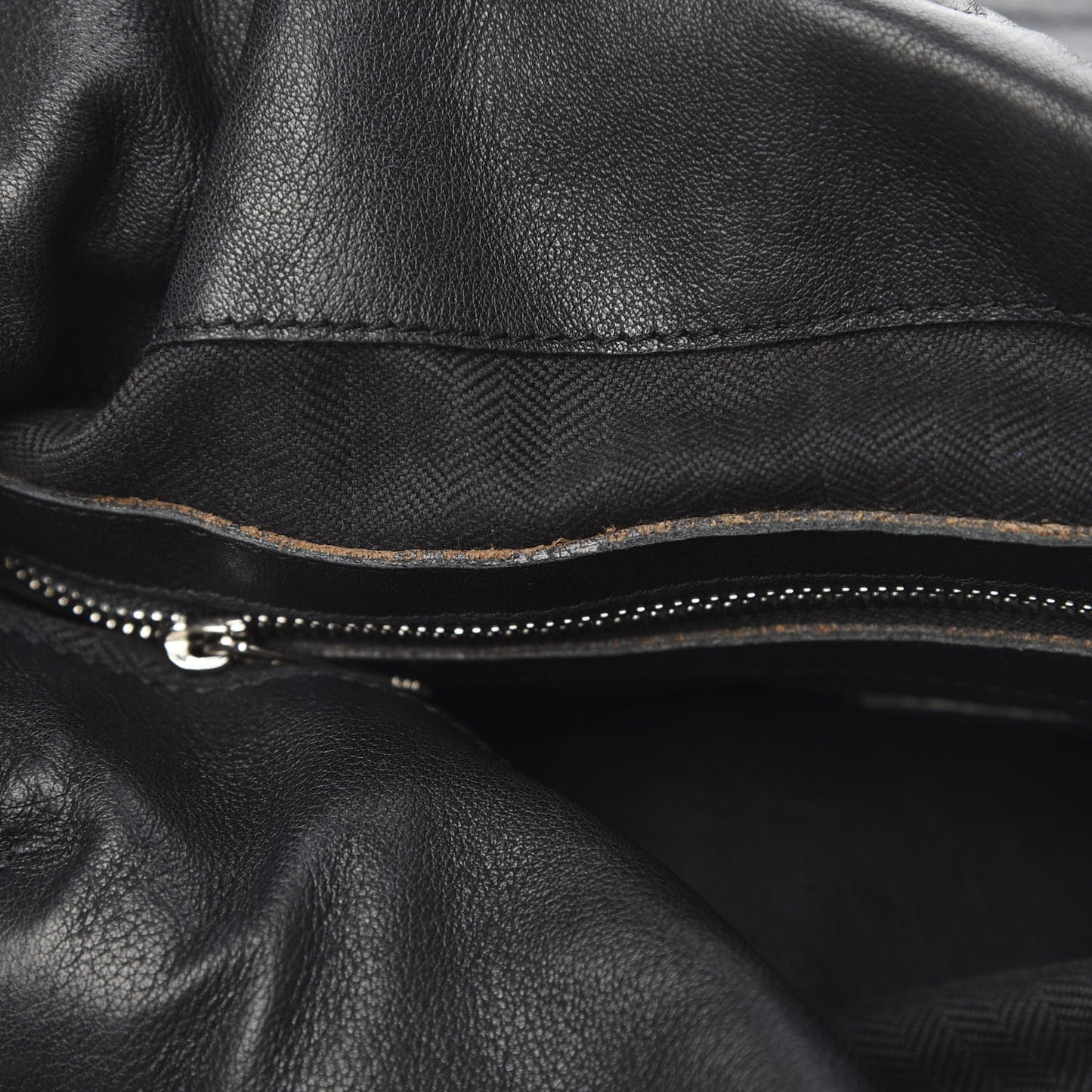 Calfskin Flamenco Knot Bag Black