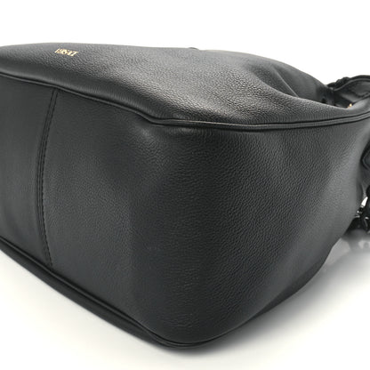 Versace Grained Calfskin La Medusa Bucket Bag Black 13 of 13