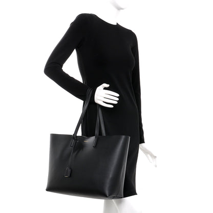 Saint Laurent Calfskin Large Shopping Tote Black 2 of 10