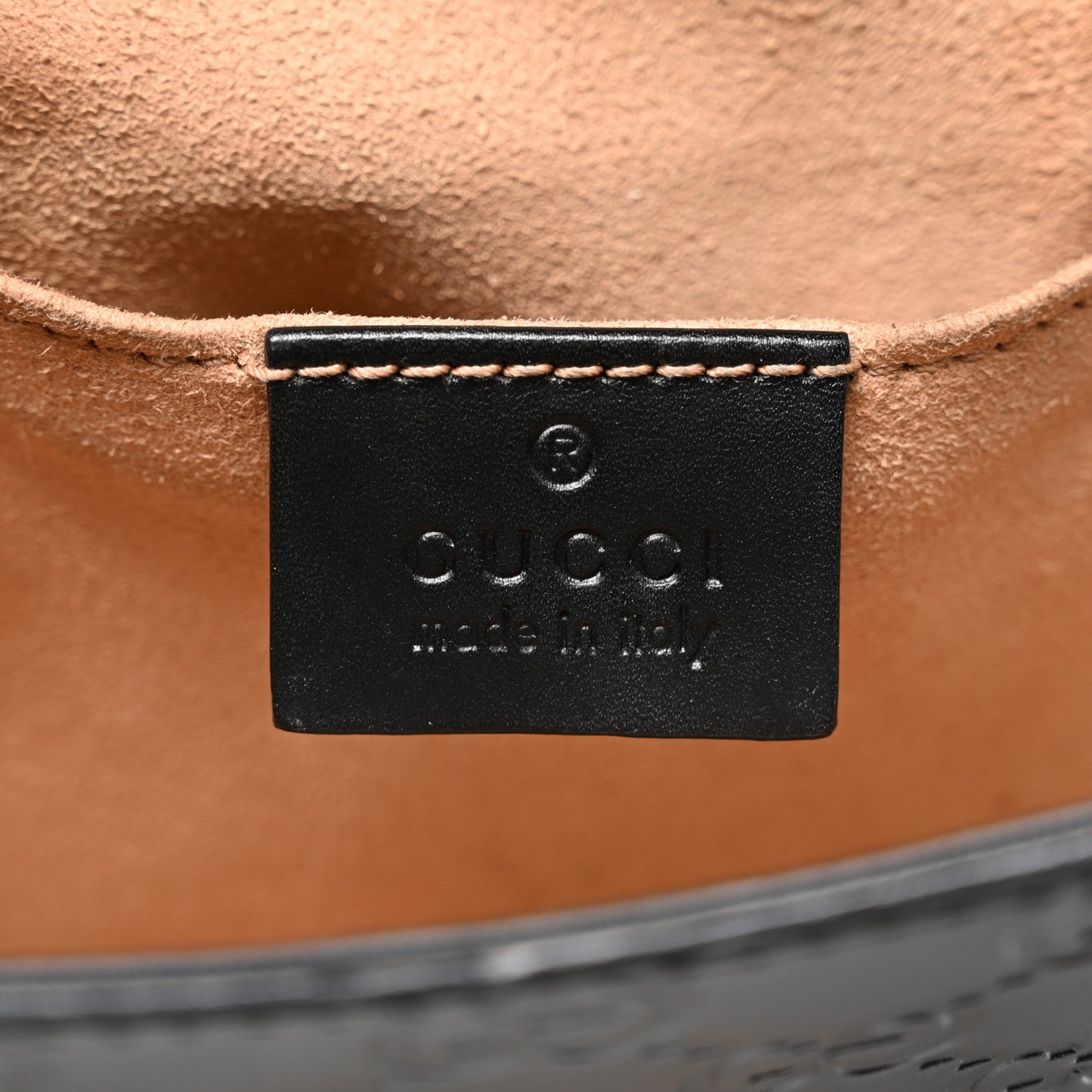 Guccissima Web Medium Padlock Messenger Shoulder Bag Black