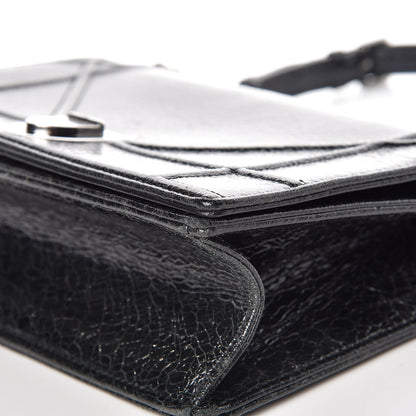 Christian Dior Crackled Deerskin Medium Diorama Flap Bag Black 16 of 16