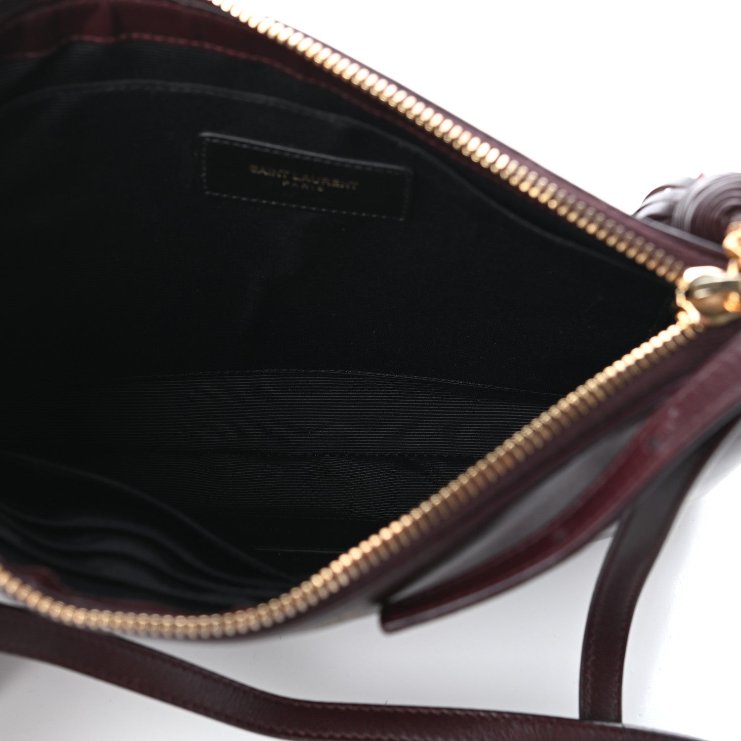 Saint Laurent Calfskin Teen Monogram Crossbody Bag Bordeaux 5 of 8