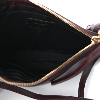 Saint Laurent Calfskin Teen Monogram Crossbody Bag Bordeaux 5 of 8
