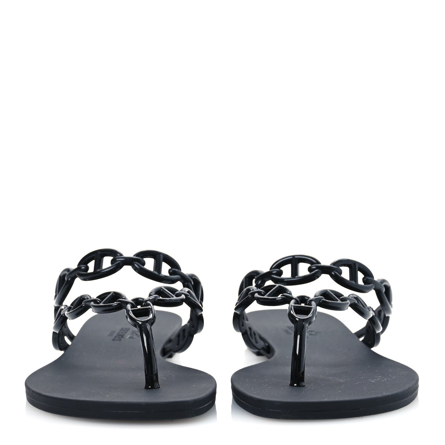 Rubber Chaine d'Ancre Island Sandals 38 Black