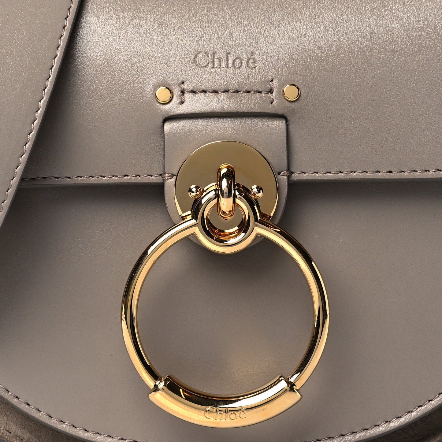 Calfskin Small Tess Bag Motty Grey