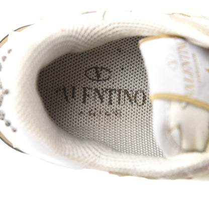 Valentino Garavani Nappa Suede Camustars Womens Rockrunner Sneakers 37.5 White 7 of 11