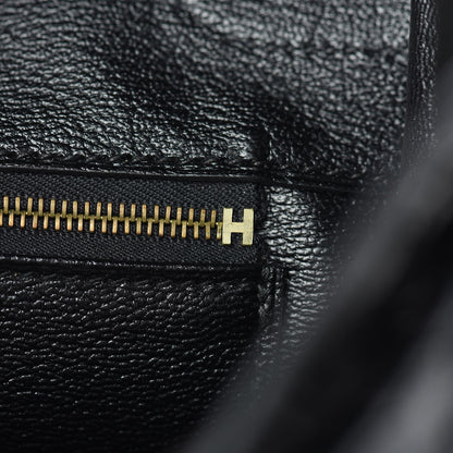 Hermes Shiny Porosus Crocodile Birkin 35 Black 18 of 41
