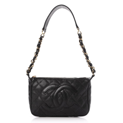 Chanel Caviar Quilted Pochette Black 1 of 7