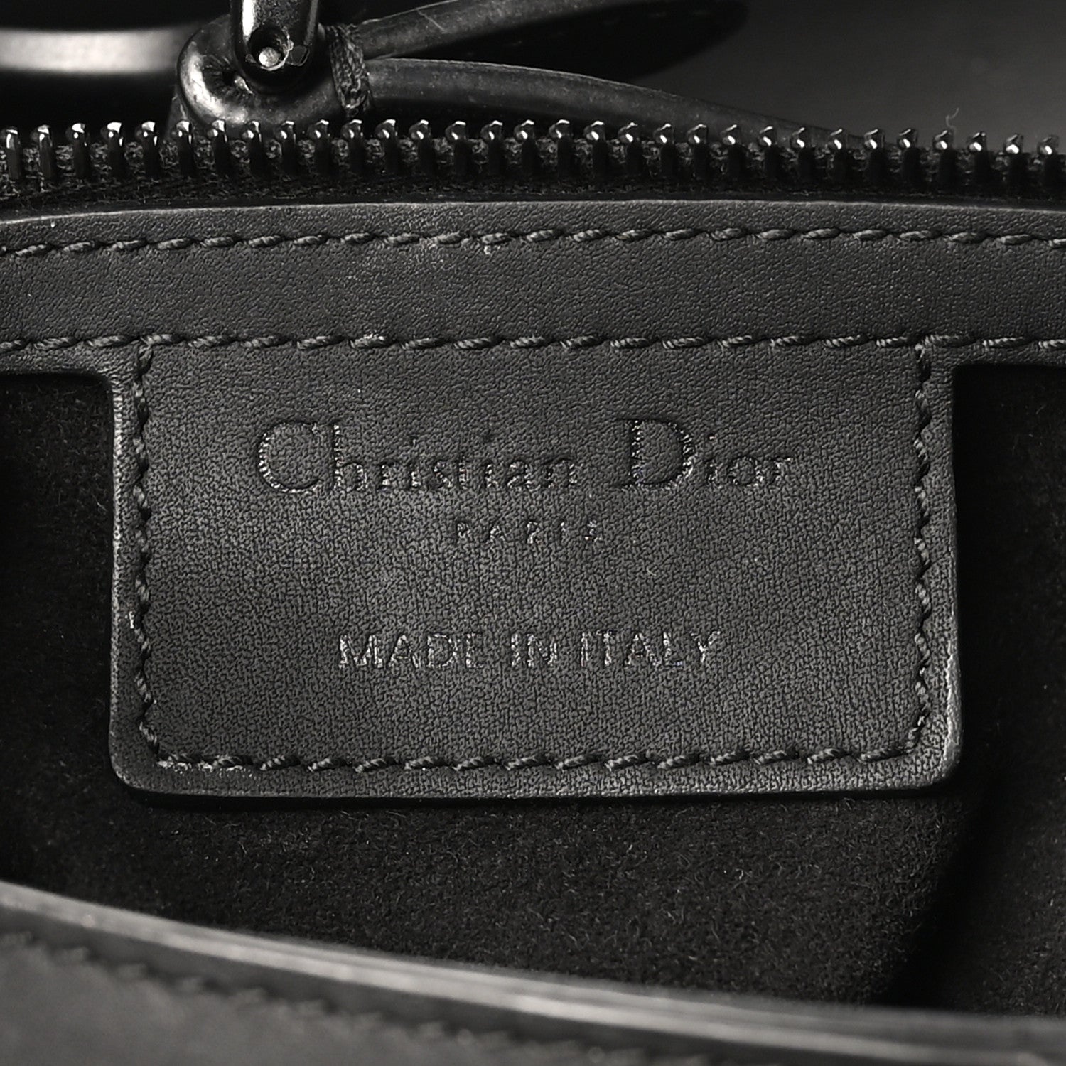 Christian Dior Ultra Matte Calfskin Saddle Bag Black 6 of 10