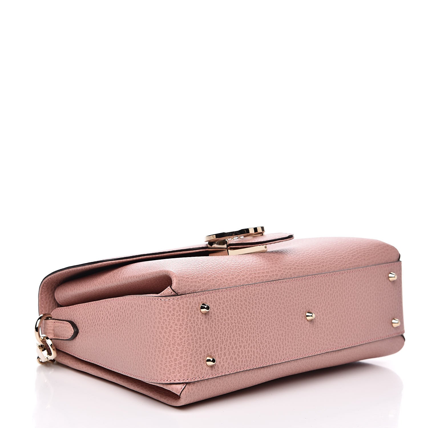 Gucci Dollar Calfskin Interlocking G Top Handle Shoulder Bag Soft Pink 4 of 9