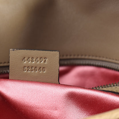 Gucci Velvet Matelasse Small GG Marmont Shoulder Bag Taupe 7 of 12