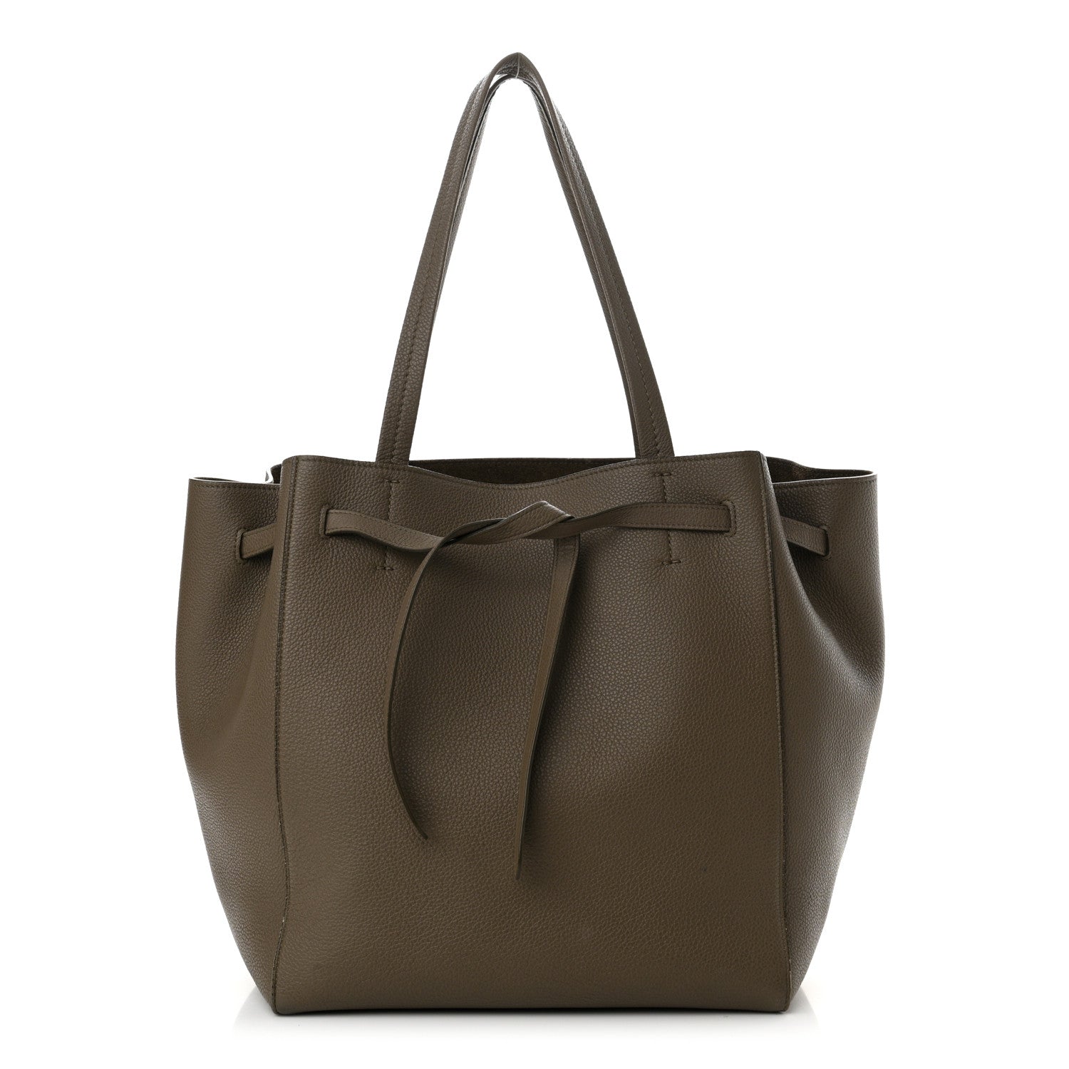 Celine Soft Grained Calfskin Small Belt Cabas Phantom Taupe 1 of 17