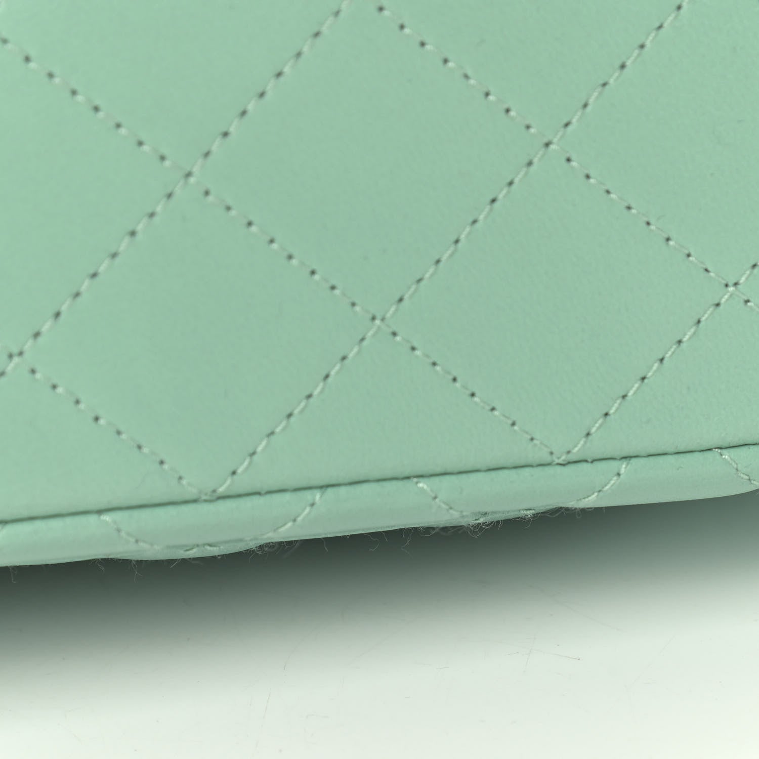 Chanel Lambskin Quilted Mini Rectangular Flap Green 10 of 12