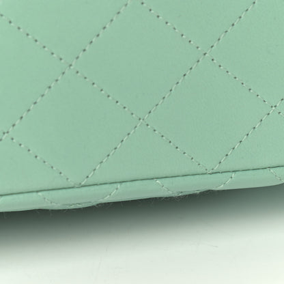Chanel Lambskin Quilted Mini Rectangular Flap Green 10 of 12