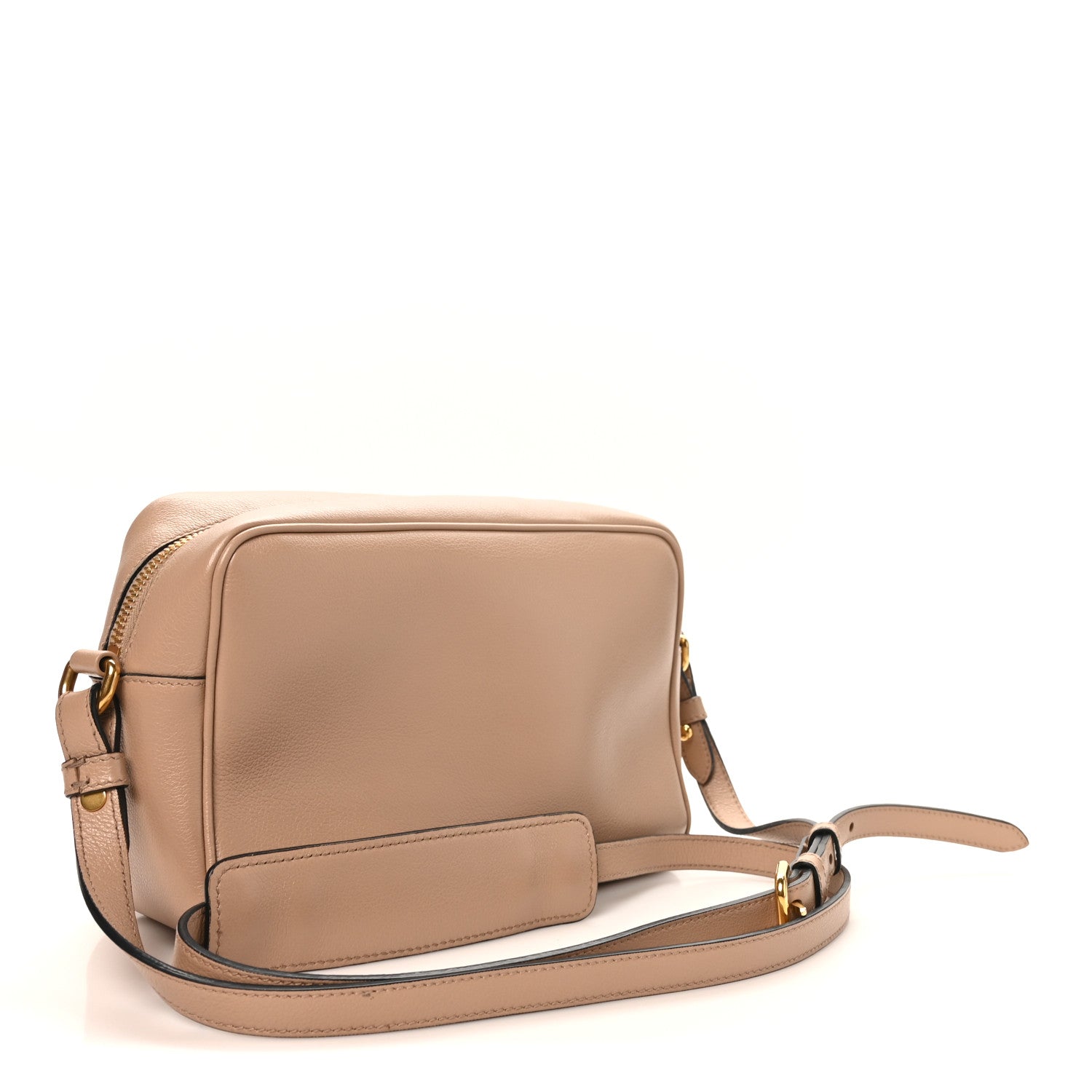 Prada Glace Calfskin Embossed Logo Crossbody Cammeo 3 of 9
