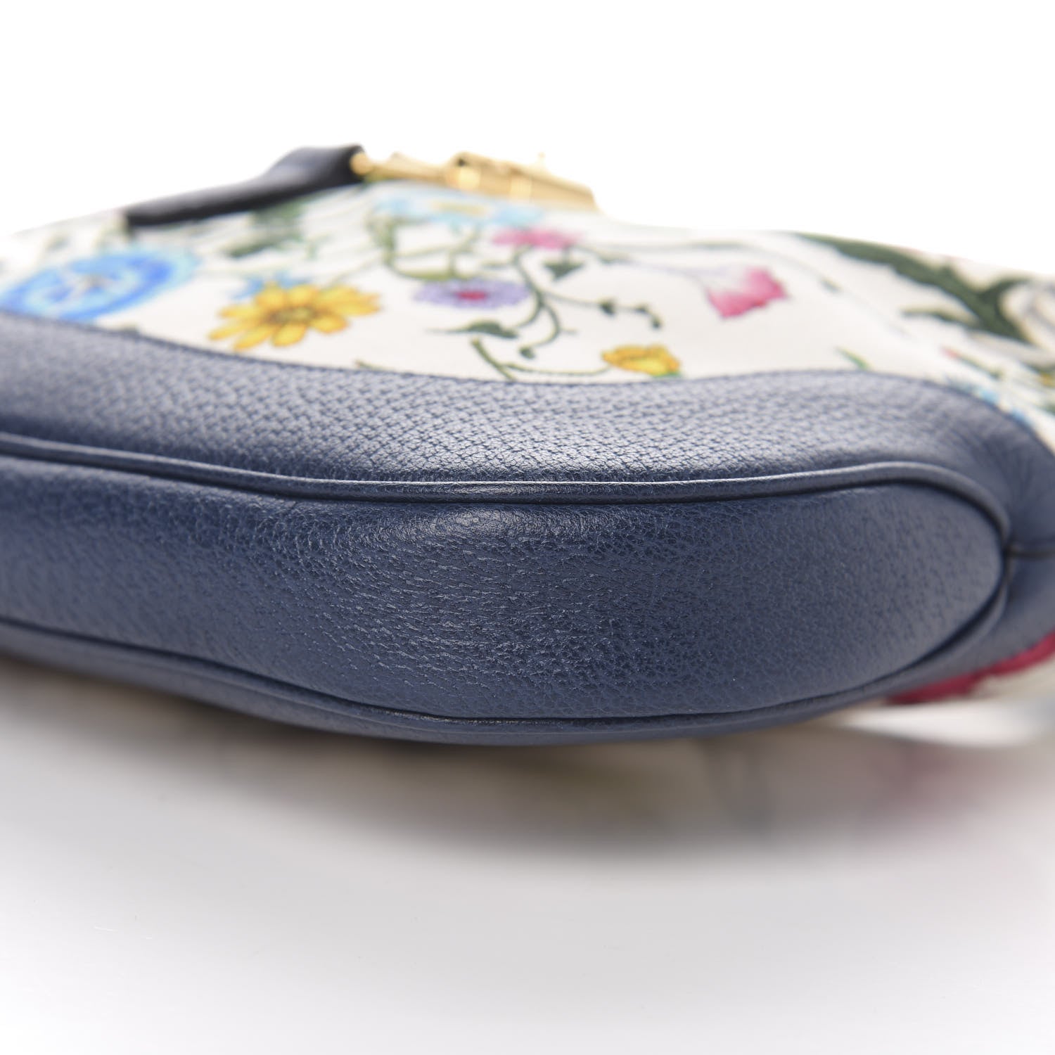 Gucci Canvas Flora Jackie O Hobo Blue Agata 8 of 9
