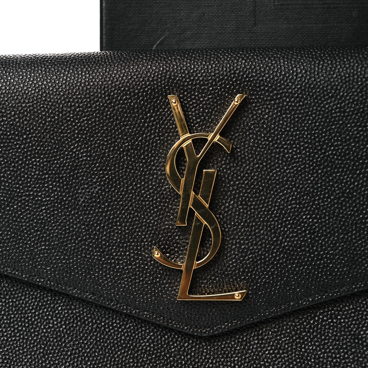 Saint Laurent Grain De Poudre Uptown Pouch Black 8 of 9