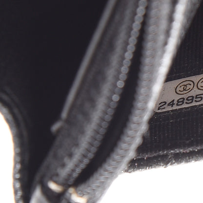 Chanel Metallic Caviar Quilted Wallet On Chain WOC Black 8 of 9