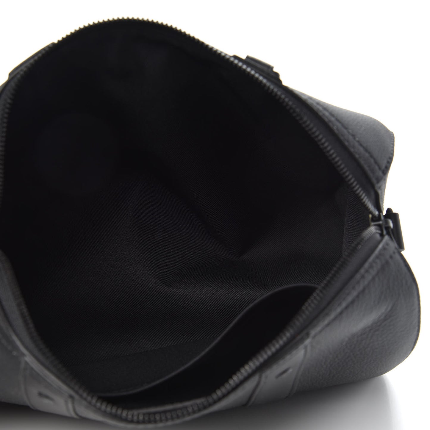 Calfskin Damier Distorted City Keepall Black