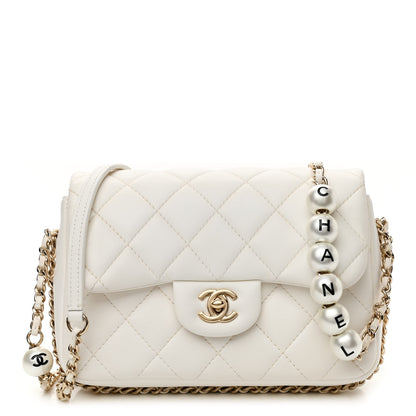 Chanel Lambskin Quilted Small My Precious Flap White 1 of 16