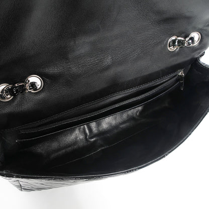Chanel Patent Quilted Jumbo Single Flap Black 5 of 8