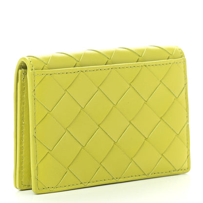 Bottega Veneta Nappa Intrecciato Card Holder Kiwi 3 of 6