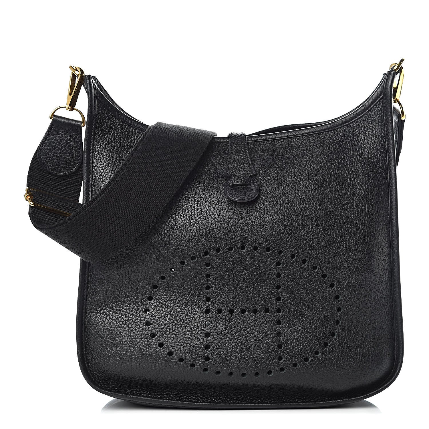 Hermes Taurillon Clemence Evelyne III PM Black 1 of 11