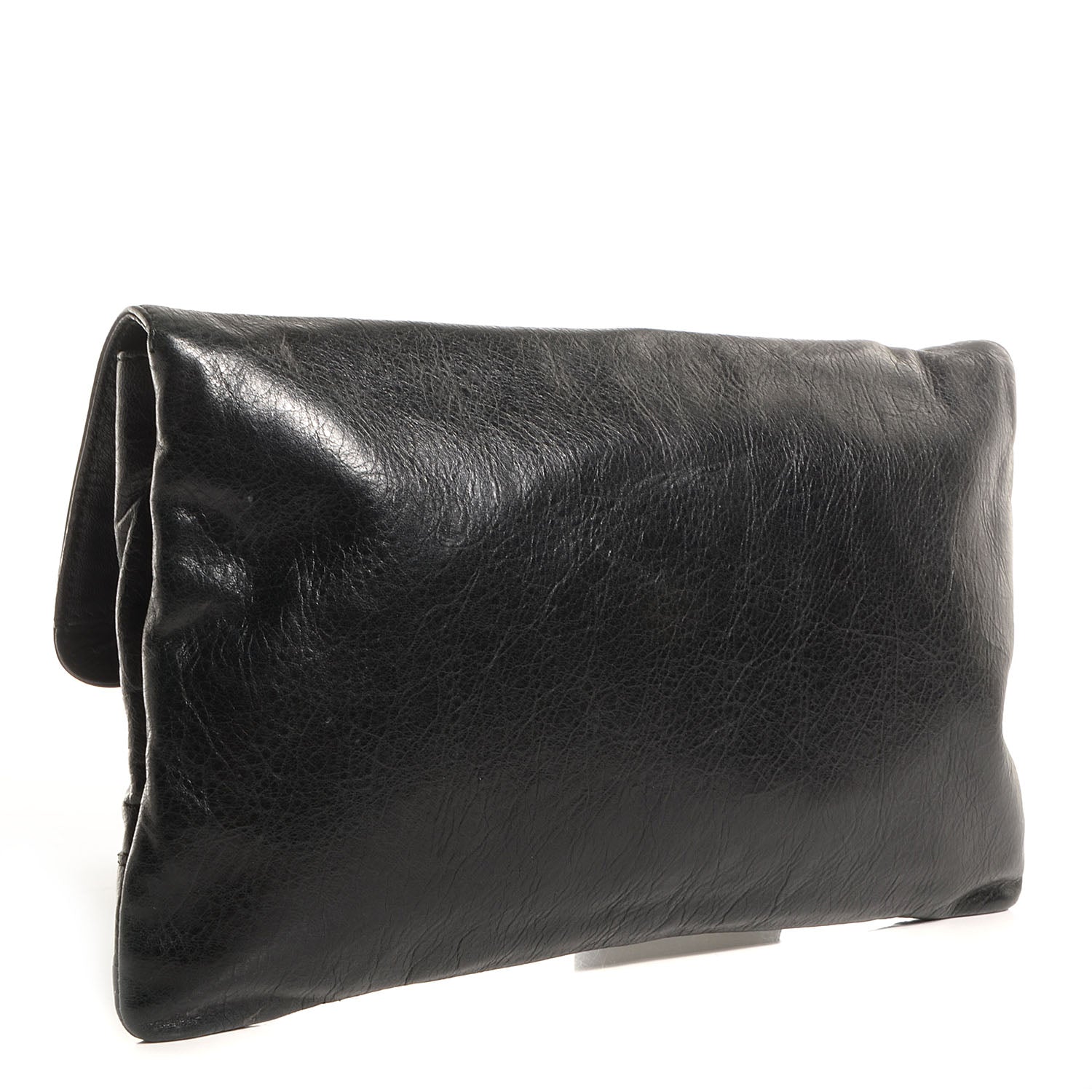 Balenciaga Agneau Classic Hardware Envelope Clutch Black 2 of 10