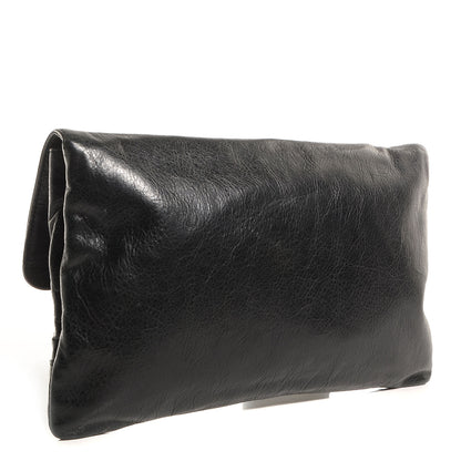 Balenciaga Agneau Classic Hardware Envelope Clutch Black 2 of 10