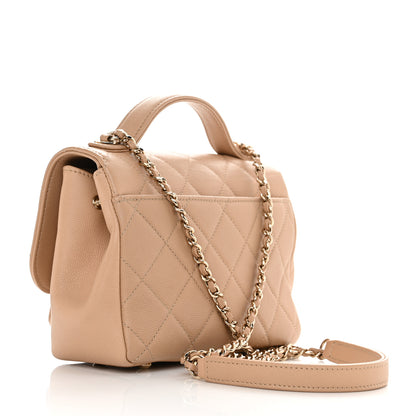 Chanel Caviar Quilted Small Business Affinity Flap Beige 3 of 10