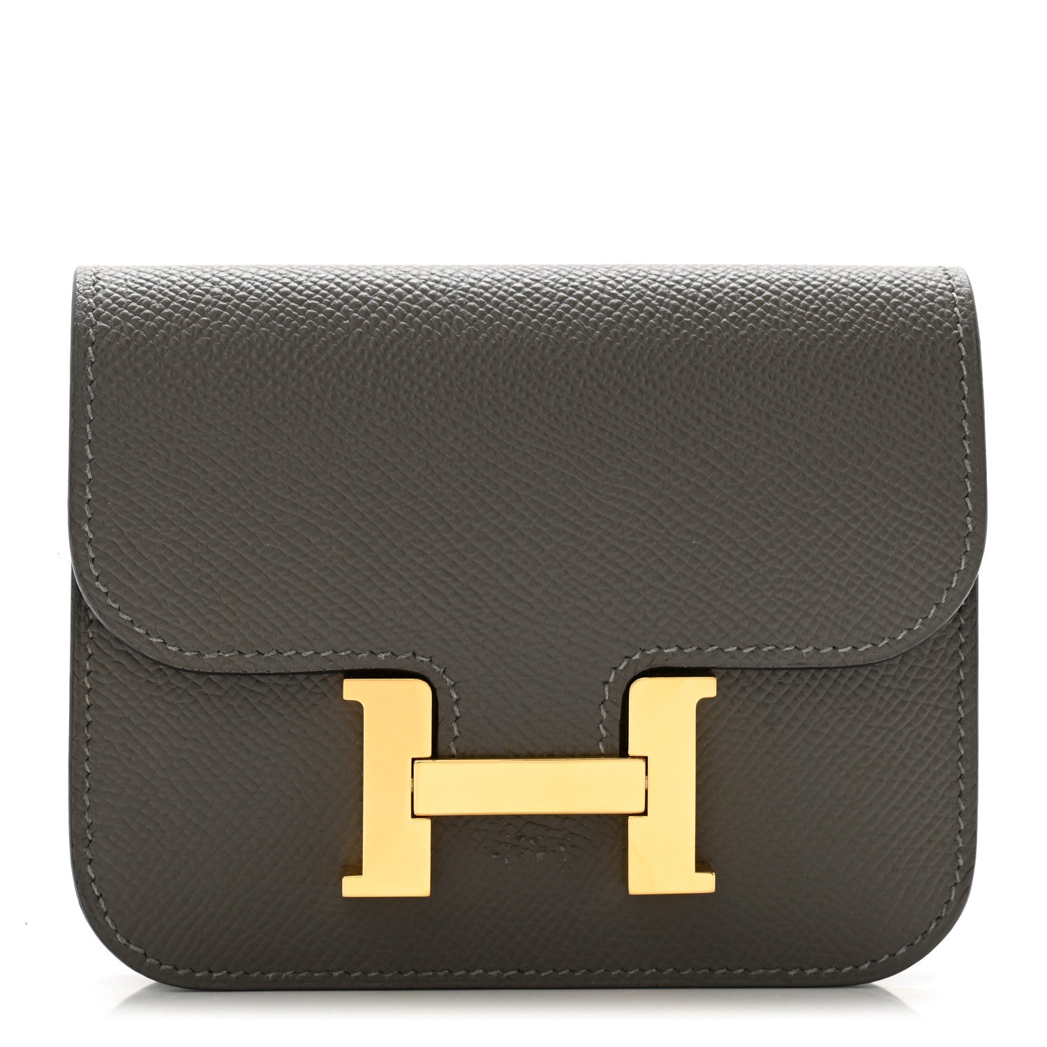 Hermes Epsom Constance Slim Wallet Gris Meyer 1 of 11