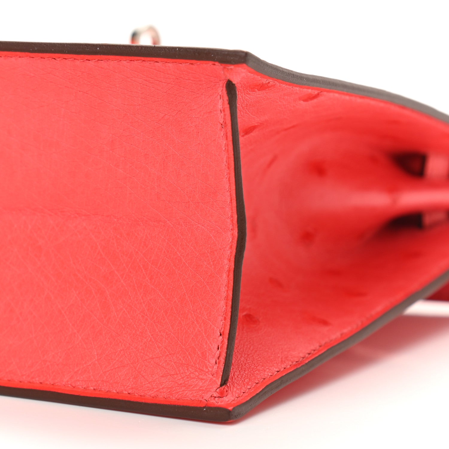 Hermes Ostrich Kelly Danse II Belt Bag Rose Texas 12 of 13